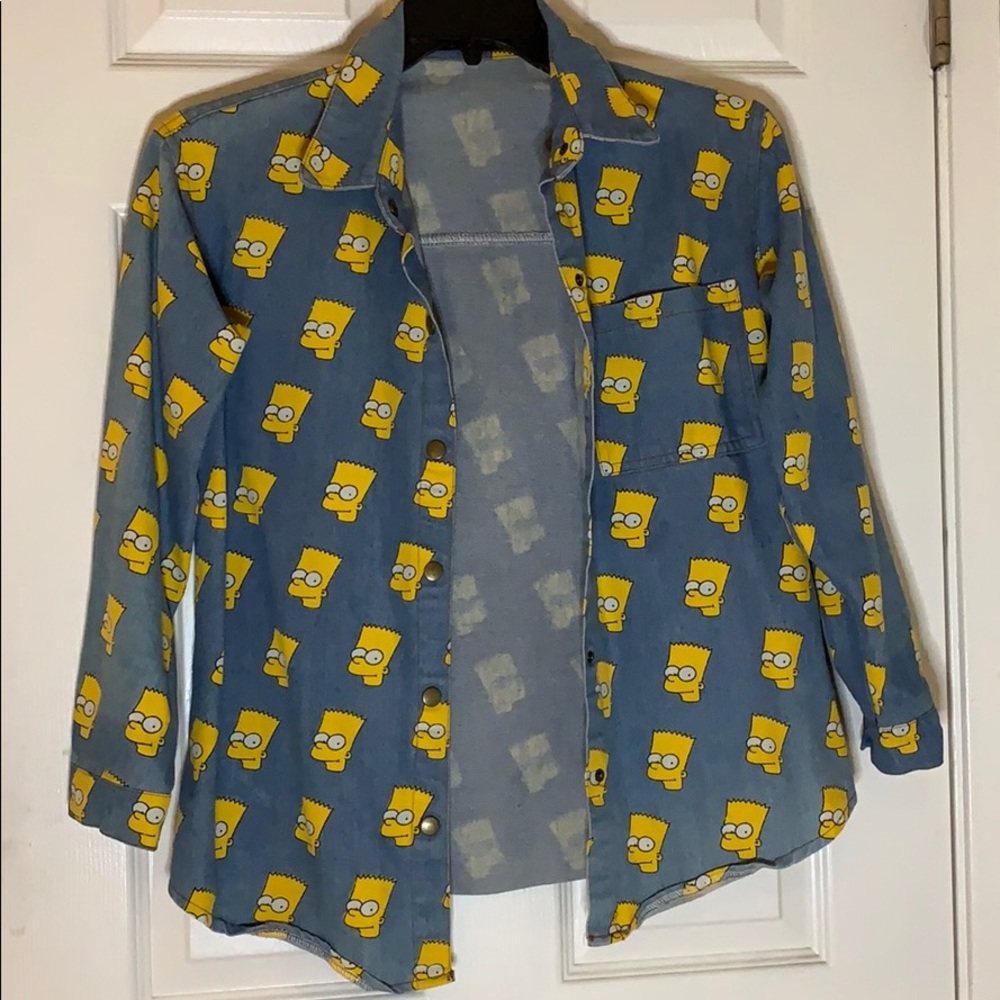 Bart Simpson button up